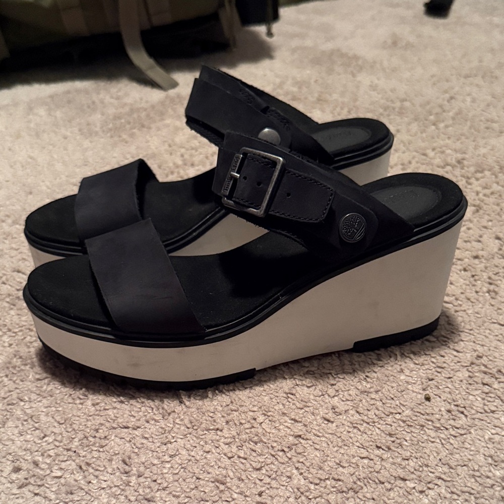 Women’s Timberland Black Wedge Sandals